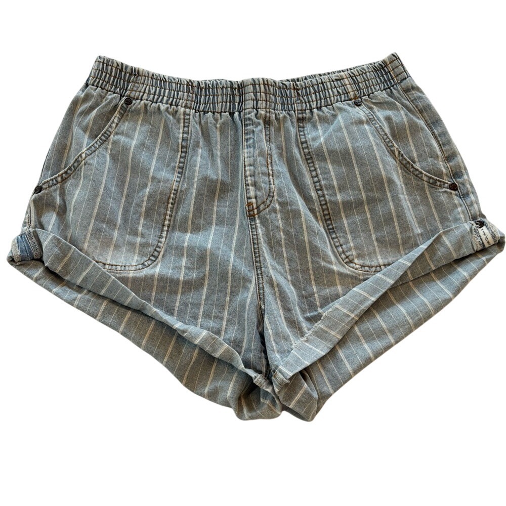 One Teaspoon Le Stripe Hunters Relaxed Shorts size XL - Picture 2 of 11